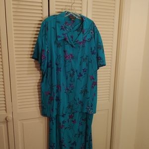 100%PureSilk plus size, two piece dress.